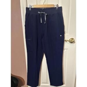 Figs Yola Scrub Pants 1000209 Womens L/ P PO 5301 Navy